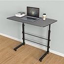 KHODAL ARTH Office Table for Home/Writing Desk for Office/Folding Table for School/Folding Study Table/Work from Home Height Adjustable Multipurpose Table ->> (Black)