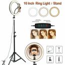 Ring Light LED Studio Photo Video Dimmable Lamp OR 2M Tripod Stand Selfie Stick