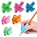 Party Propz Pencil Gripper for Kids Writing - 6 Pcs Pencil Holder for Kids | Pencil Gripper for Kids 4 Year | Pencil Grip Holder for Beginner | Pencil Gripper for Kids 3 Year for Good Handwriting