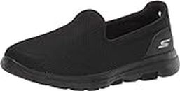 Skechers Go Walk 5 Women's Casual Shoes, Black/Black, 8 US