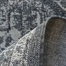 Alfombra gris marroquí de zona de barbacoa tejido plano alfombras grandes duradera impermeable