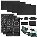 Tikplus Tent Repair Kit, Waterproof Air Bed Repair Patch Kit, Nylon Air Mattress Puncture Repair Patches for Airbed, Awnings, Down Jacket, Inflatable Swimming Pools (Black-7Sheets)