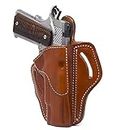 1791 Gunleather 1911 Holster, Right Hand OWB Leather Gun Holster for Belts fits All 1911 Models with 4" and 5" Barrels (Classic Brown)