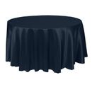 Ultimate Textile -10 Pack- Herringbone - Fandango 114-Inch Round Tablecloth, Navy Blue Polyester in Blue/Gray | 114 W x 114 D in | Wayfair