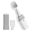 GYENNO Parkinson Spoon for Hand Tremor, Parkinson Utensils for Easy Eating, Parkinson's Aids for Living with Active Stabilizing Technology and Visualization Tremor Record, Bravo Twist