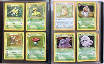 Pokemon WOTC Binder 16 Holo Cards Vintage Collection Rare Base Jungle Fossil Lot