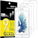NEW'C [3 Pack Designed for iPhone 6 Plus and iPhone 6s Plus Screen Protector Tempered Glass,Case Friendly Scratch-proof, Bubble Free, Ultra Resistant