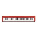 Casio CDP-S160RD (KP80) Beginner's Piano with Scaled Hammer Action 88 Keys, Headphone Jack and Duet Mode - Red