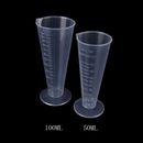 50ml 100ml Transparent cup scale Plastic measuring cup Measuring Tools Best^:^