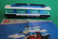 Lego Tren 9v Ferrocarril Express Comedor Carro 100% Completo y Libro de Instrucciones