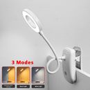 LED USB Desk Lamp Dimmable Flexible Bed Read Table Study Light Klemmleuchte