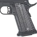 Guuun G10 Grip for Rock Island Armory 1911 A2 High Capacity RIA HC 1911 Hi-Cap Grips with Dimpled Array for Optimal Hand-Feel Unparalleled Control