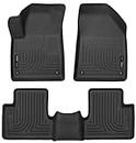 Husky Liners 99091 Black Weatherbeater Front & 2nd Seat Floor Liners Fits 2015-2019 Jeep Cherokee