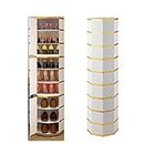 360° Vertical Round Shoe Tower Organizer - Modern Rotating Shoe Rack Cabinet for Entrance Storage