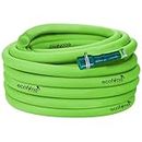 ecofynd 30 Meter/100 Feet, 1/2 Inch Flexible PVC Green Water Pipe, Heavy Duty Long Pipes with Hose Connectors & Clamps, Home Garden, Car Wash, Floor Clean, Park Cleaning, Outdoor Indoor Use