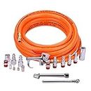 WYNNsky 3/8" X 25ft PVC Air Compressor Hose Kit With 17 Piece Air Tool and Air Compressor Accessories Kit