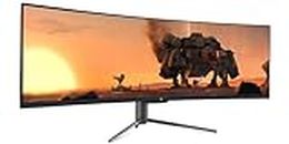 QSM 49" Ultrawide Curved DFHD 144Hz Gaming and Office Monitor (3840 × 1080)