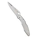 Spyderco Police Model Signature Knife with 4.15" VG-10 Steel Blade and Premium Stainless Steel Handle - PlainEdge - C07P