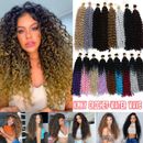 Ombre Wavy Water Wave Braids Afro Curly Crochet Braid Hair Extensions as Human