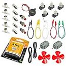 InputMakers - Circuit Electrique Kit Avancé - Apprendre Electricite, Jeux Enfant, Kit Electronique a Monter