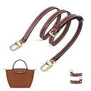 Purse Straps Replacement, KOMHPS Leather Handbag Crossbody Shoulder Strap Adjustable for Longchamp Bag Women