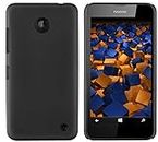 mumbi Hartschale kompatibel mit Nokia Lumia 630 / 635 Handy Hard Case Handyhülle, schwarz