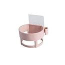 1Pcs Hair Dryer Holder Wall Mounted, Adhesive No Drilling Blow Dryer Holder for Hair Salon, Hotel, Parlor, Home (Pink)