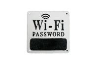 Small Cast Iron Public WiFi Password Board