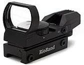 RioRand Tactical 4 Reticle Red Dot Open Reflex Sight with Weaver-Picatinny Rail Mount for 22mm