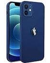 Amozo Ultra Slim Soft TPU Flexible Camera Protection Back Case Cover for iPhone 12/12 Pro (Soft|TPU|Blue)
