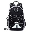 Bseash 10L Small Size Waterproof Kids Sport Backpack,Miniature Outdoor Hiking Traveling Daypack,for Girls Boys Under 4 feet (Black)