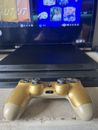 Sony PS4 PRO 1TB Konsole - schwarz neues Modell mit gold offiziellem Controller