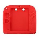 TX GITL Protective Cover Case For Nintendo 2DS Game Player Handheld Shell Soft Silicone Skin Anti-Slip Shockproof Accessories (Color : Red)