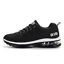sotirsvs Herren Damen Sportschuhe Laufschuhe Straßenlaufschuhe Sneaker mit Luftpolster Turnschuhe Atmungsaktiv Leichte Schuhe Black 39 EU