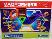 62 piezas Magformers Designer Set - Juego de construcción inteligente para el desarrollo del cerebro
