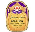 Personalized Wedding Label to fit Crown Royal Bottles