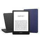 Kindle Paperwhite Signature Edition Essentials Bundle including Kindle Paperwhite Signature Edition - Wifi, Without Ads, Amazon Leather Cover, and Wireless Charging Dock