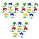 jojofuny 24 Pcs Air Pressure Jumping Frog Stocking Stuffer Frog Miniature Figurines Air Pressure Jump Horse Inflatables Yule Gifts Children Toys Birthday Party Gifts PVC Sports Stress Ball