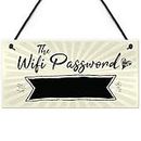 RED OCEAN The Wifi Password Chalkboard Home Decor Gift Hanging Plaque Home Internet Sign FRIEND