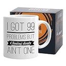 Realtors Coffee Mugs - Gifts for Women Real Estate Agent Salesman Employees - Funny Valentine Best Closers Sold Cup - I Got 99 Problems But Closing Deals Ain't One