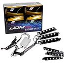 iJDMTOY RGBW Multicolor LED DRL Board Lighting Kit Compatible with 2015-2017 Ford Mustang, Control Thru Smartphone