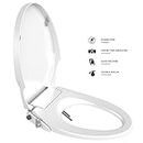 Non electric Bidet Seat Toilet Seat with Self Cleaning Dual Nozzles Separated Rear & Feminine Cleaning Natural Water Spray, Soft Closed Toilet Seat, Easy DIY Installation…