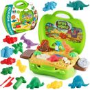 Dinosaur Play dough Mould Tools DIY Clay Moulds Toy Kit Dough Modeling Clay Toys