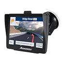 Sat Nav, Aonerex GPS Navigation for Car Truck Lorry HGV LGV Motorhome, 7 inch Touch Screen with Sun-Shielding Frame, Multiple-Language Turn- to-Turn Voice Indication, Lifetime Free Map Updates