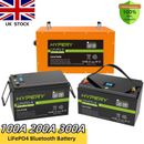 Batteria solare 100Ah 200Ah 300Ah 12V LiFePO4 Bluetooth caricabatterie al litio camper off-grid