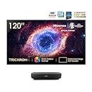 Hisense 305 cm (120 inches) Trichrom ALR Screen Series 4K Ultra HD Smart Laser TV 120L9HE (Black)