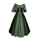 Medieval Costume Women Pink Medieval Costume For Womens Trumpet Sleeve Irish Shirt Dress With Corset Traditional Dress Halloween Women M Cosplay Costumes Gothic Retro Womens Cosplay Costumes plus Size