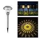 hardoll Steel Led Solar Pathway Lights For Home Outdoor Garden Waterproof Decoration Warm White(Pack Of 1)