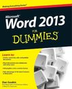 Dan Gookin Word 2013 For Dummies (Tapa blanda)