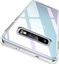 Rayboen Case for Galaxy S10 Plus, Crystal Clear Designed Shockproof Protection Phone Case, Transparent Hard PC Back Flexible TPU Sleek Light and Durable Cover for Samsung Galaxy S10 Plus
